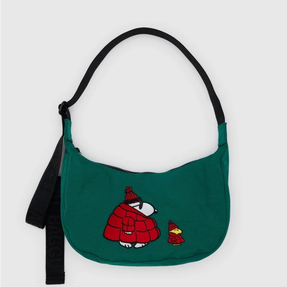 BAGGU Teal Snoopy Shoulder Bag